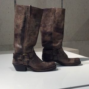 Frye Engineer Tall Grey/Brown